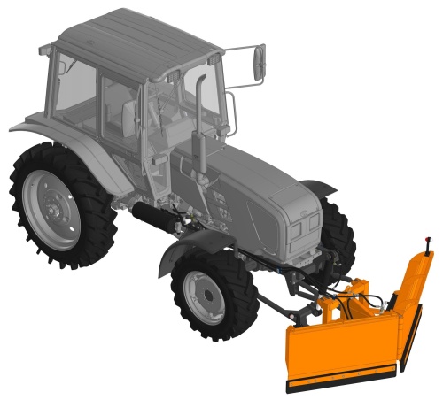 Передний отвал для снега НО-79-1Б-01 (заказ 1 ОТ-4Б-01)